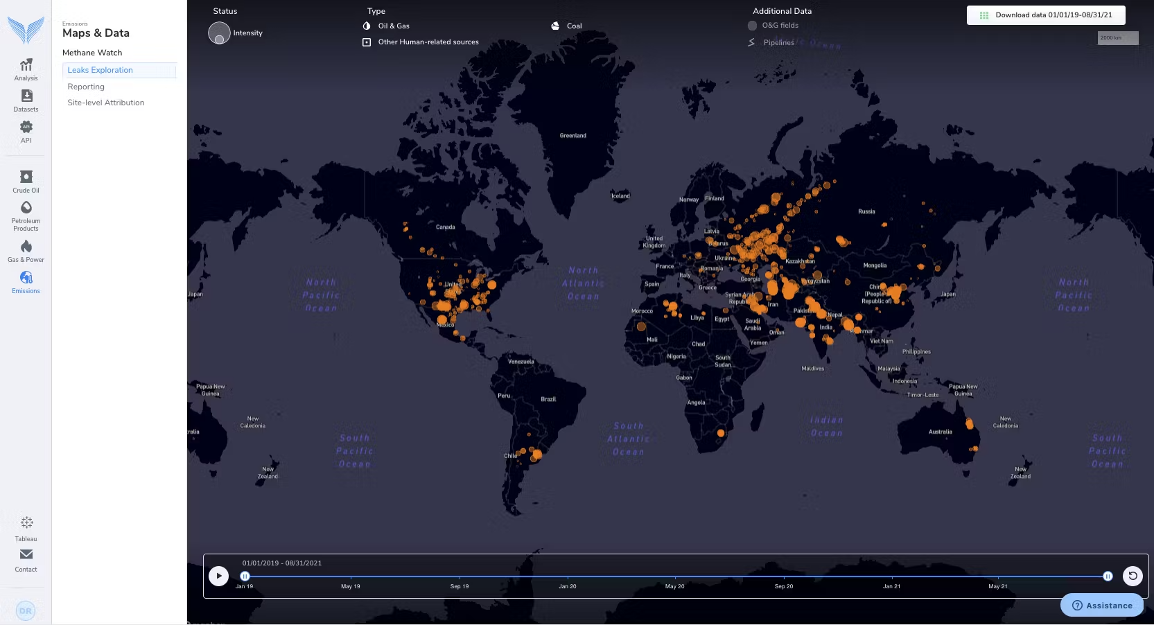 Kayrros Climate Intelligence Platform